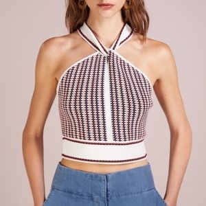 CLUB MONACO Raeni Halter Sweater Wrap Top (NWT)